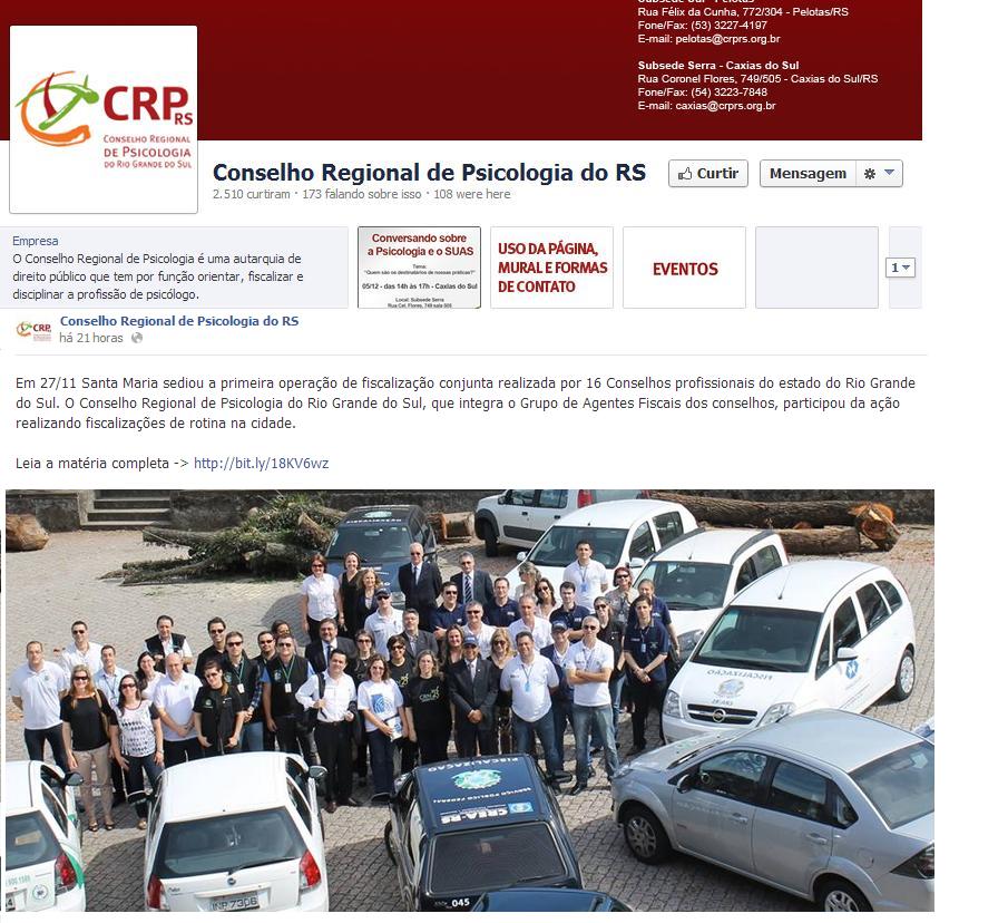 Fiscalização em Santa Maria